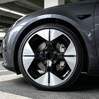 1 pièce Jante en alliage forgé noir finition usinée personnalisée 5 branches pour voiture 18 19 20 21 22 pouces pour véhicule de tourisme Y000