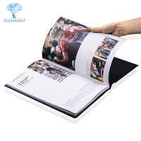 Livre relié rigide avec insert noir mat imprimé sur mesure, de qualité supérieure, prix d'usine en Chine