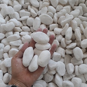 Guijarros para paisajismo, guijarros blancos de nieve, pavimentación de jardín, grava, piedra redonda - Product Image 2