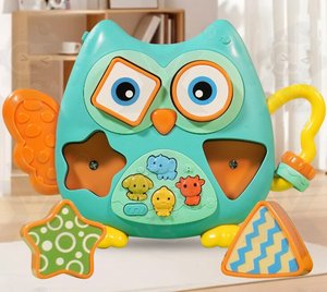 Wholesale Orff <b>Instrument</b> Owl Building Block Musical <b>Keyboard</b> Toy Puzzle Cartoon Animal Multicolored Shape Recognition - Product Image 4