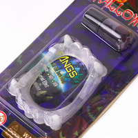Best-seller : Dents de vampire lumineuses vertes, crocs fantaisie amusants pour déguisement, Halloween, jeu de rôle et décoration