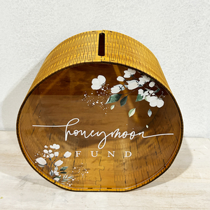 Bằng gỗ lưu niệm hộp cá nhân hộp tiền Quà tặng đám cưới thẻ hộp cho đám cưới - Product Image 2