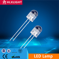 Diodes LED DIP à trou traversant personnalisées en usine, tricolores (rouge-bleu-vert) 10 mm, dimmables, avec garantie de 3 ans, vente en gros