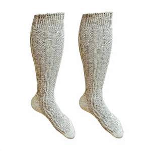 Customizable Professional Bavarian Trachtenwear <b>Socks</b> Wool/Spandex Mix Material <b>Men's</b> Durable <b>Thick</b> Terry-Lined Lederhosen <b>Socks</b> - Product Image 1