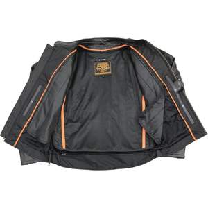 2025 veste en cuir croisé de scooter sportif pour hommes LKM1725 pour les vêtements de moto et de course automobile - Product Image 3