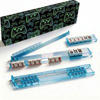 Supports de Mahjong avec poussoirs – Ensemble pratique de bâtons coulissants pour le jeu – Accessoires de Mahjong pour table de Mahjong américain