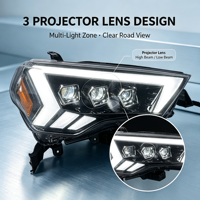 Ensemble de phares à lentille de projecteur de haute qualité, entièrement LED, remplacement de phares pour 4 Runner 2014-2022
