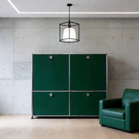 Table de chevet modulaire convertible personnalisable en bois massif moderne avec plateau en marbre, 2 tiroirs - Utilisation chambre et salon - Yunzhuo