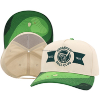 Casquette Snapback OEM avec logo brodé personnalisé, visière incurvée, casquette structurée pour papa, casquette de baseball en sergé de coton bicolore