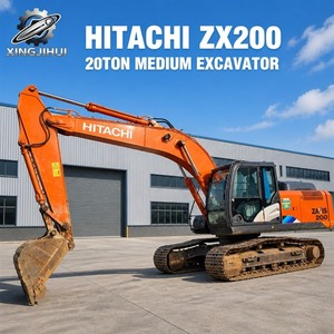 รถขุดมือสอง Hitachi Zaxis 200 ขนาด 20 ตัน ของแท้จากญี่ปุ่น Hitachi Zx200 รถขุดไฮดรอลิกแบบตีนตะขาบสำหรับขาย - Product Image 1
