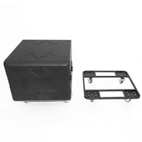 Performance de scène professionnelle équipement de son Audio PE plastique boîtier d'aviation amplificateur haut-parleur Microphone stockage roue boîte à outils