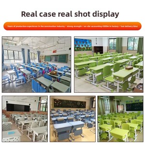 Hot-bán ngả có thể gập lại có thể điều chỉnh bàn ghế cho tiểu Học Trung Học sinh viên cho giờ nghỉ trưa dạy kèm lớp - Product Image 3