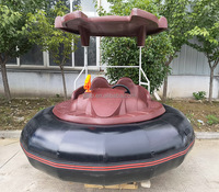 Mini bateau tamponneur électrique télécommandé pour 2 personnes avec rappel de minuterie, bateau tamponneur à pagaies 12V à louer avec volant