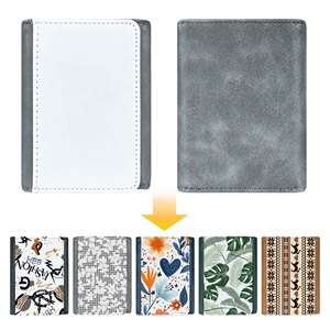 Portefeuille Homme Antivol en Cuir PU Haut de Gamme, Design Rétro Décontracté, à Trois Volets, <span class=keywords><strong>Court</strong></span> et Portable, avec Couverture Vierge pour Sublimation - Product Image 1