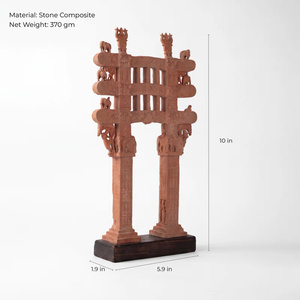 Miniatura del Puerta de Sanchi Torana |   Réplica del Gran Stupa Budista del Siglo I a. C. - Product Image 5