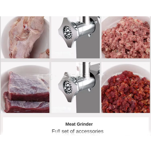 New Meat Mincer <strong>Processing</strong> Machine Stainless Steel Cover 220V 1.5kg/min - Product Image 4