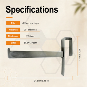 Nuevo Soporte Duradero de Acero Inoxidable para Cuadros de Colmena, Gancho Anticaída, Antioxidante, de Alta Capacidad de Carga para <span class=keywords><strong>la</strong></span> Cosecha de Miel y el Control de Colonias - Product Image 3