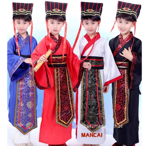 Niño <span class=keywords><strong>Hanfu</strong></span> gran oferta hermoso rojo antiguo <span class=keywords><strong>Hanfu</strong></span> vestido tradicional diseño de moda listo para usar danza de la dinastía Tang China barata <span class=keywords><strong>Hanfu</strong></span> - Product Image 1