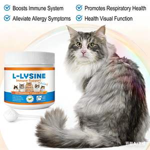 Poudre pour la santé immunitaire et respiratoire des chats, complément naturel approuvé par les vétérinaires, glycérine végétale aqueuse, sans danger pour les chatons et les chats adultes - Product Image 6