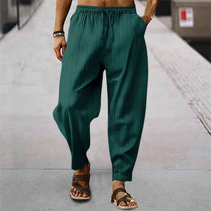 Pantaloni all'ingrosso estivi in cotone traspirante pantaloni larghi Casual <span class=keywords><strong>a</strong></span> <span class=keywords><strong>righe</strong></span> Hip Hop pantaloni sportivi - Product Image 6