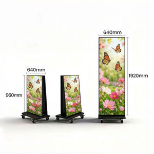 จอแสดงผลพับได้ HAOYUAN LED ความละเอียด 1080P สำหรับใช้งานภายในอาคาร พร้อมพอร์ต USB 4G WiFi และขาตั้งพื้นสำหรับโฆษณา - Product Image 2