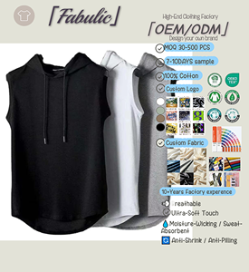 Camiseta sin Mangas Casual para Hombre, Personalizable con Logotipo, Fabricación OEM/ODM, MOQ Bajo, Algodón Grueso <span class=keywords><strong>de</strong></span> Verano, con Cordones, Lisa, al por Mayor - Product Image 1