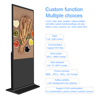 Kiosque d'affichage numérique vertical Android 11 Wifi de 43 pouces avec carte SIM, moniteur ultra large pour magasin intérieur