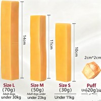 Barres à mâcher au fromage de yak Gubeyka pour chiens et chats - Riches en protéines, soutien immunitaire, santé des articulations, vitamines, minéraux, sans céréales, non tachantes