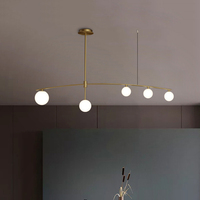 Usine directe 2023 nouvelle boule nordique lustre moderne éclairage de plafond pour la maison lustre en verre soufflé à la main suspension