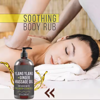 Huile de massage au gingembre réchauffante anti-cellulite de marque privée pour le drainage lymphatique