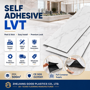 Dalles PVC imprimées LVP en chêne blanc, revêtement <span class=keywords><strong>de</strong></span> sol <span class=keywords><strong>vinyle</strong></span> épais effet terrazzo, dalles <span class=keywords><strong>de</strong></span> sol en <span class=keywords><strong>vinyle</strong></span> imitation pierre, <span class=keywords><strong>carreaux</strong></span> <span class=keywords><strong>de</strong></span> sol en marbre, aspect <span class=keywords><strong>ciment</strong></span> pour panneaux d'escalier - Product Image 1
