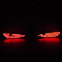Nouveaux éclairages LED flexibles pour écran automobile 12V USB, affichage publicitaire pour voiture, contrôle par application, design œil de démon pleine couleur