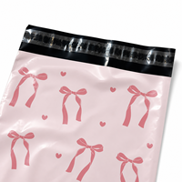 Sacs d'expédition en polyéthylène rose avec fermeture auto-adhésive résistante, sacs de courrier imperméables pour vêtements, cadeaux et boutiques en ligne