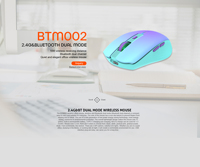 Meetion BTM002 Mouse bisu, tanpa kabel antarmuka USB desain bisnis gaya minimalis pembelian kantor rumah