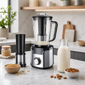Mixeur Électrique 3-en-1 Haute Vitesse, Machine à Jus Professionnelle Robuste, Broyeur à Glace, Robot Culinaire, Préparateur de Smoothies, Alimentation Batterie Solaire - Product Image 3