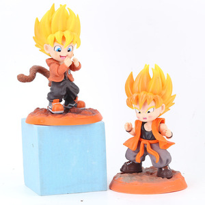 Dragons Balls figura de acción 15cm 4 estilos lindo Goku Anime figura de acción sonriente Goku Anime decoración de escritorio adorno de muñeca de dibujos animados - Product Image 4