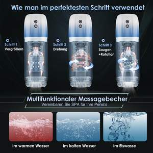 Elektrischer Mastur bator Cup Masturbieren für Männer mit 7 Saugmodi und 7 Rotations modi Sexspielzeug für Männer 3D <span class=keywords><strong>Vagina</strong></span> Pock - Product Image 6