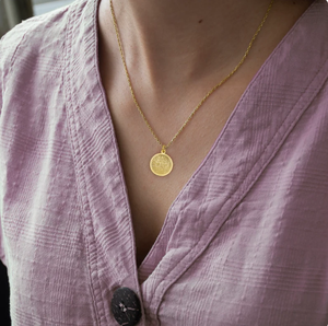 Collier Sceau de Salomon plaqué or 18 carats par Demir Uluer, pendentif secret personnalisé Solomont, bijoux délicats de Salomon, roi Salomon - Product Image 2