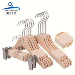 Solid Wood Clothes <b>Hanger</b> With Rope Non Slip Wide Shoulder For Clothing Stores Home Hotels Adult Women's Wear 5 Pieces - Product Image 2