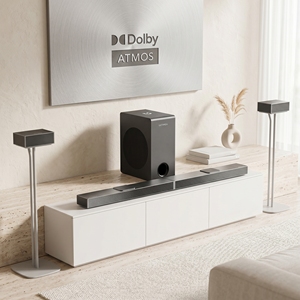 ULTIMEA <span class=keywords><strong>Nova</strong></span> S80 Audio spatial 360° pour TV et musique, design compact, son surround portable pour soirées cinéma en plein air - Product Image 1