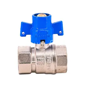 פליז הניתן לנעילה כדור Valve, פליז כדור שסתום PN16, מנעול מפתח שסתום פליז שסתום 1/2 אינץ