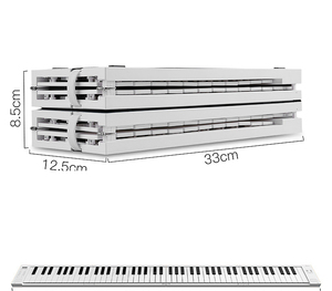 <span class=keywords><strong>Piano</strong></span> plegable portátil de 88 teclas, rollo de mano electrónico, <span class=keywords><strong>piano</strong></span> para adultos y niños, para principiantes, teclado profesional de práctica - Product Image 6