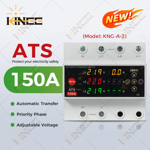 Digital Display 3P 220V ATS Changeover <strong>Switch</strong> <strong>100A</strong> 150A Over Under Voltage Protection - Product Image 2