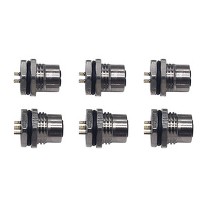 Connecteur circulaire étanche M12 4P, broches mâles, IP67, métal, pour usage industriel - Product Image 2