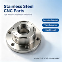 Piezas Mecanizadas por CNC Personalizadas, Acero Inoxidable 304 de Alta Precisión, Pulido, Tolerancia de ±0.01mm, Directo de Fábrica, OEM