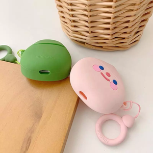 Funda de Silicona con Forma de Aguacate para Airpods 1/2, Protector de Auriculares Inalámbricos con Gancho - Product Image 4