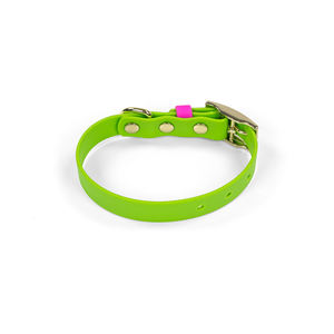 Collar de perro impermeable con correas recubiertas de PVC, bonitos colores, collares clásicos personalizados para mascotas, correa a juego con hebilla de Metal - Product Image 2