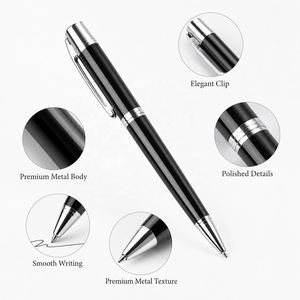Bolígrafo de Metal con Logotipo Personalizado, Bolígrafo de Regalo Ejecutivo de Lujo, Mecanismo Giratorio, Artículos de Papelería de Oficina - Product Image 2