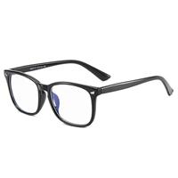 Personalisierte Blaulichtfilterbrille für Computer, Lesebrille, Gaming, TV und Telefone – Für Damen und Herren (Transparent)