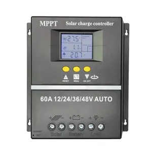 In stock 100A 80A 60A 12v24v36v48v auto solar charge controller for solar off grid system use